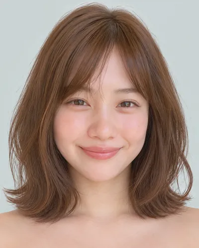 AI 生成人像 fbb77c50896：面部，短发・迷你波波头烫（仿自然卷）