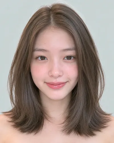 AI 生成人像 fbe737c1d29：面部，中发・齐切外翻中长波波头