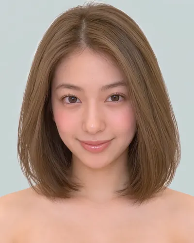 AI 生成人像 fcce7c003e7：面部，中发・齐切外翻中长波波头