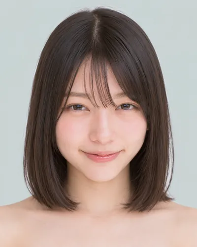 AI 生成人像 fd072cc29cc：面部，短发・韩式流苏波波头（侧刘海）