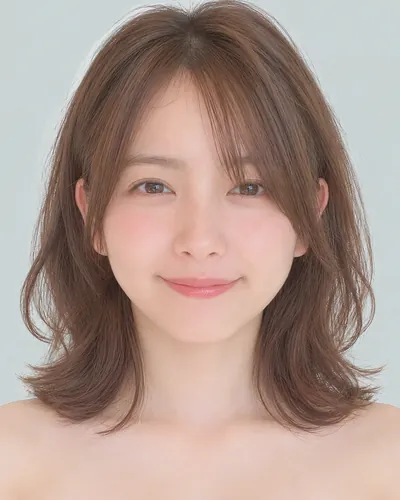 AI 生成人像 fd666d5271b：面部，短发・迷你波波头烫（仿自然卷）