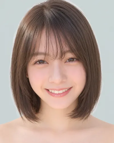 AI 生成人像 fdb466008c8：面部，短发・迷你波波头（眉上齐刘海）